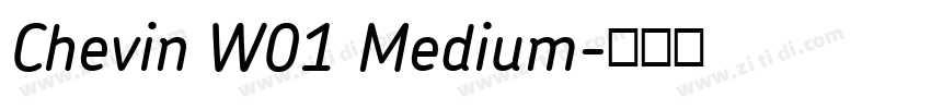 Chevin W01 Medium字体转换 Chevin W01 Medium字体转换